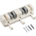 Qwbdk ABS Utility Holder Two Spring Grips Three Folding Hooks Warm White - Product view