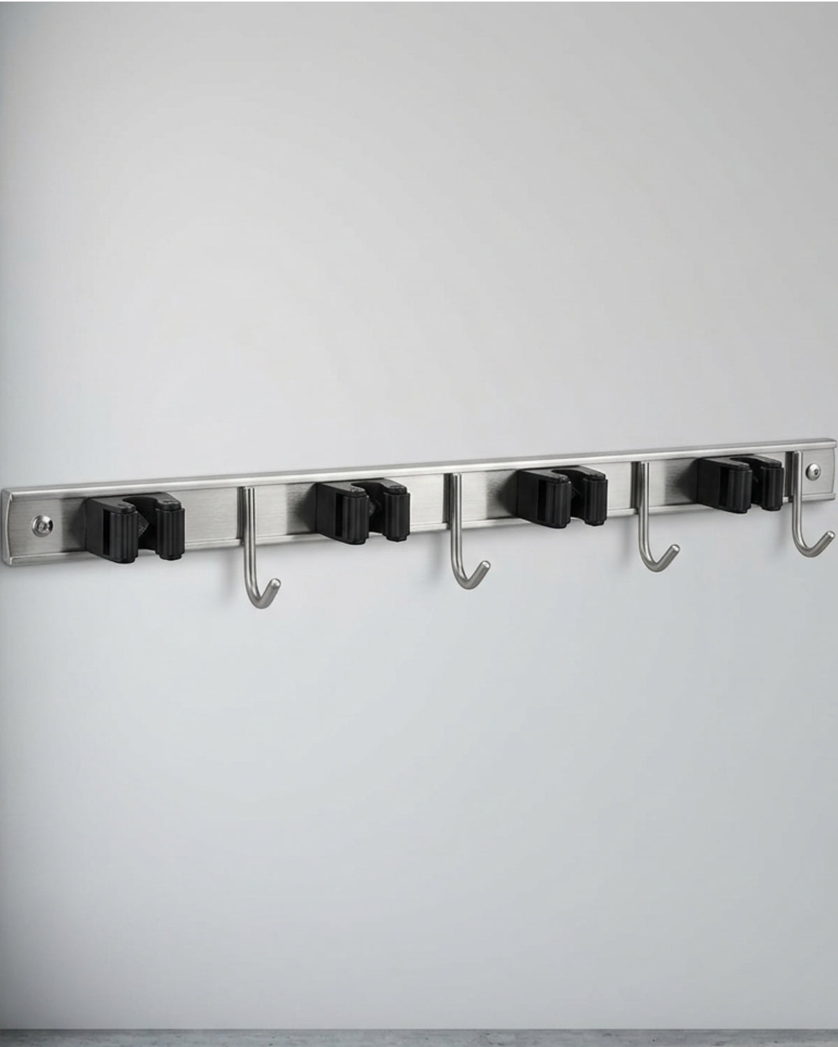 Qwbdk Stainless Utility Rail Four Cam Grips Five Hooks 48 cm - Lifestyle view