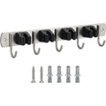 Qwbdk Stainless Utility Rail Four Cam Grips Five Hooks 48 cm - Product view